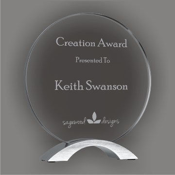 Show details for Round Cosmic Acrylic Stand-Up (Large) Picture of Round Cosmic Acrylic Stand-Up (Large)