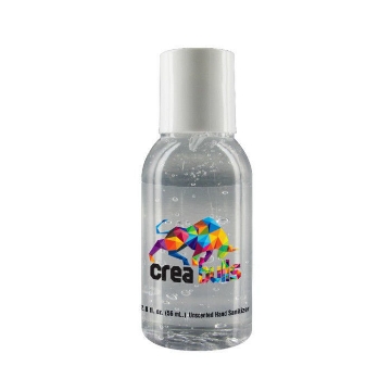 2 oz Clear Sanitizer in Round Bottle 2oz hand sanitizer
