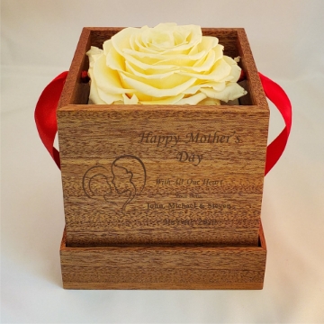 Rose Picture of Mother's Day Single Rose Gift Box