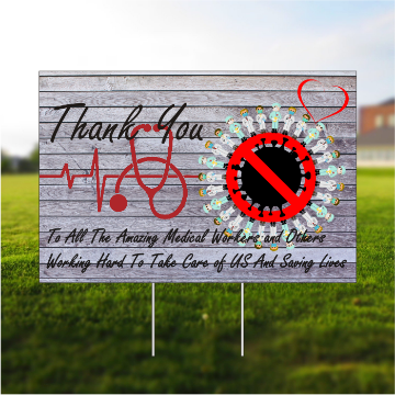 thank you healthcare workers yard sign thank you healthcare workers yard sign